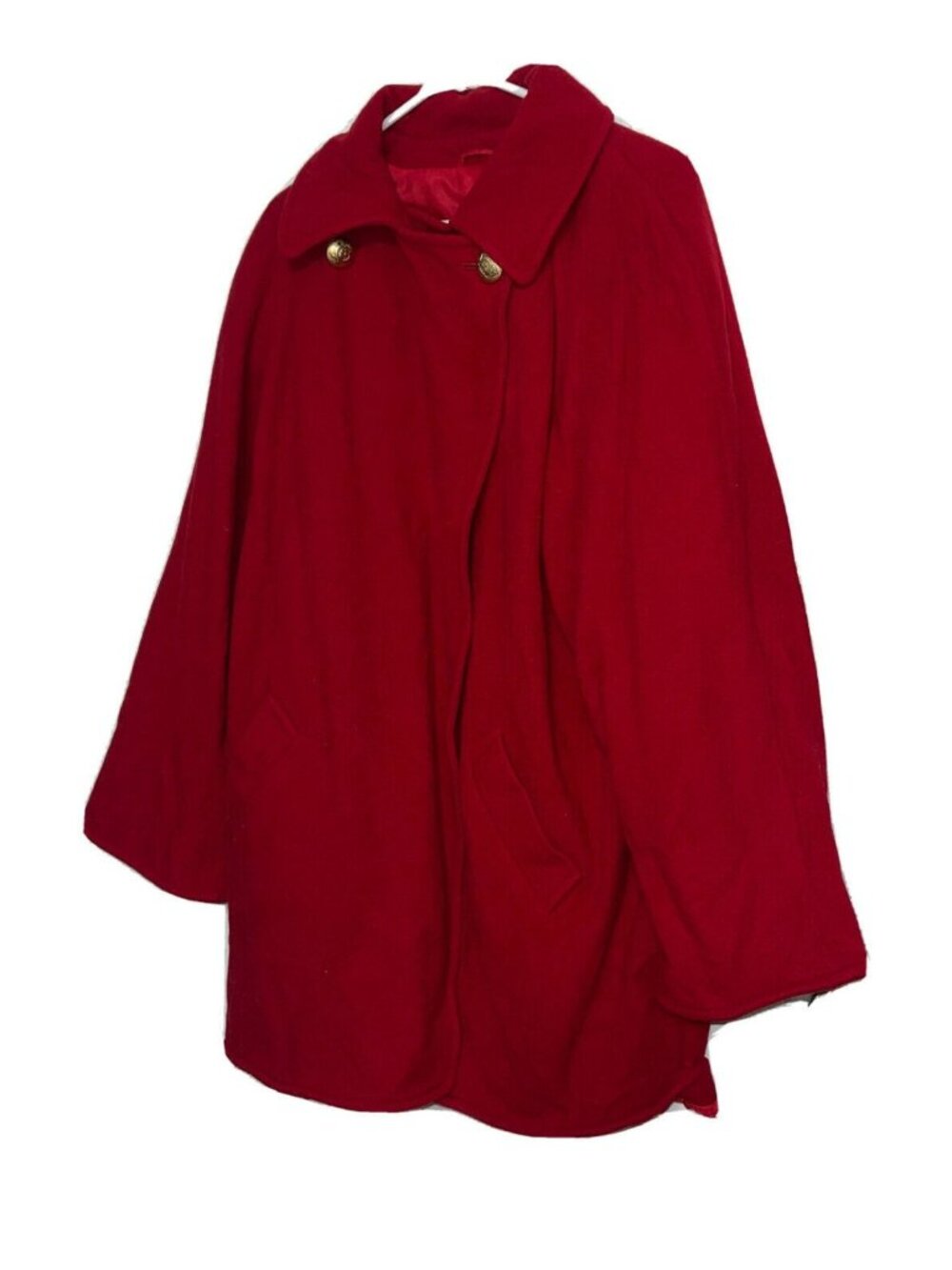 Windsmoor Womens Wool Blend Coat Sz UK 14 US 12 Red Long